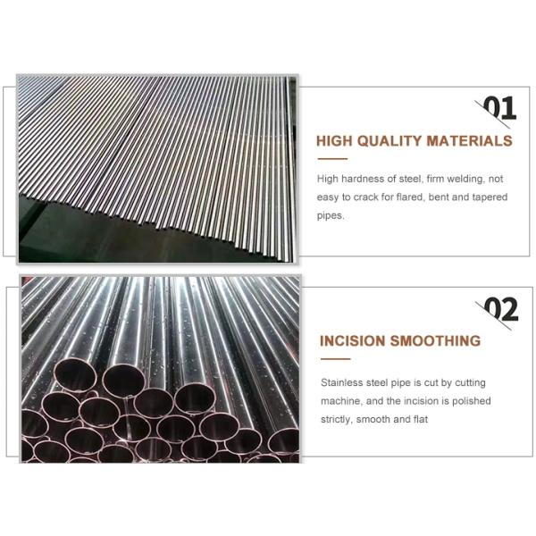 Cold Hot Rolled Stainless Steel Round Tubes 0.5mm-6mm Welded For Building Materials