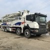 China 50M Scania Second Hand Concrete Trailer Pump Zoomlion Concrete Equipment on sale