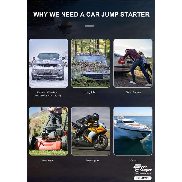 Car Emergency Power Bank Jump Starter for Small Cars 12V Battery Charger Booster