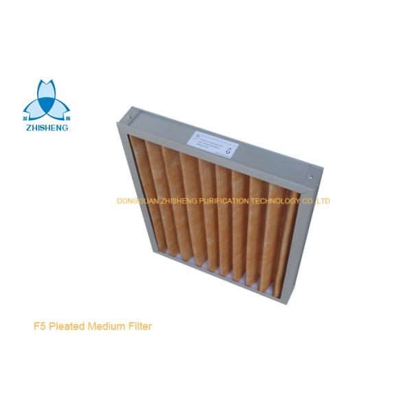 Quality F5 Aluminum Frame Pleated Pre Air Filter / Coarse Filter For Hospital Air Conditioning for sale