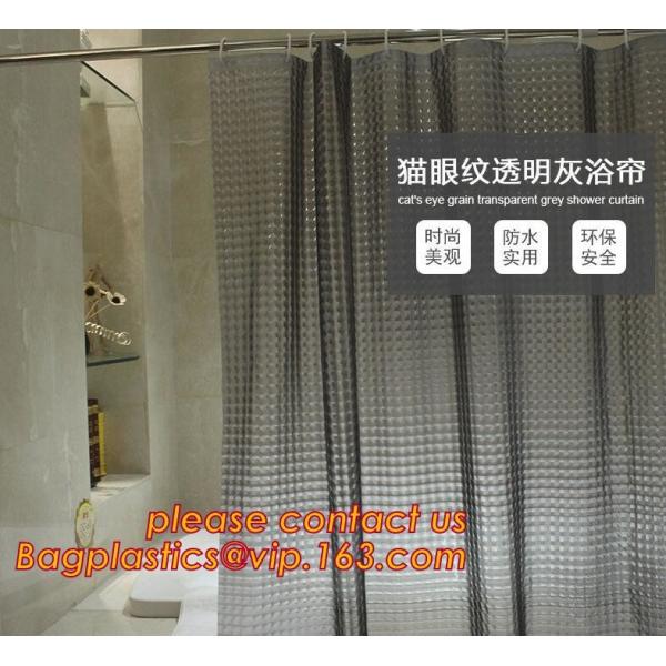 Custom Polyester Printing Shower Curtain, waterproof fireproof hook kids bathroom shower curtains, PEVA Shower curtain f