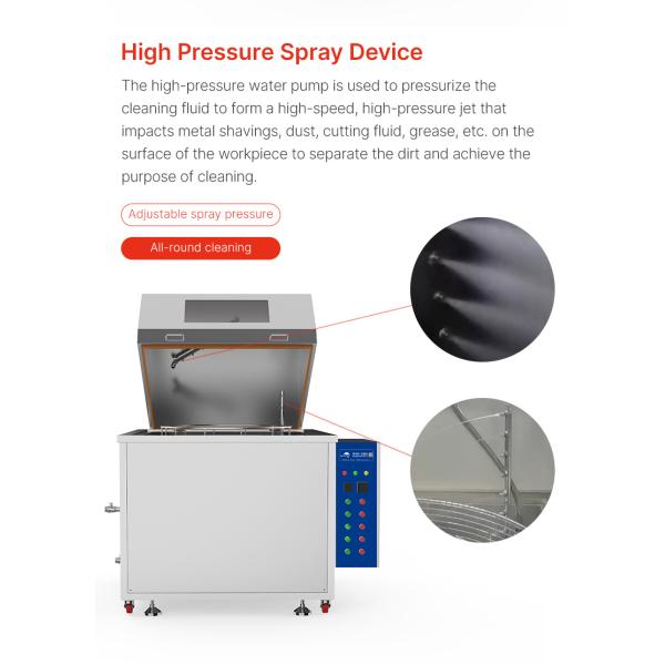 Rotary Basket Parts Washer High-pressure Spray Cleaning Machine For Engine Auto Parts Cleaning