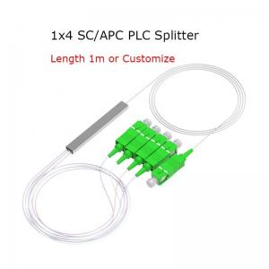China 1x4 PLC Fiber Splitter Mini Module 900um SC/APC Singlemode wholesale