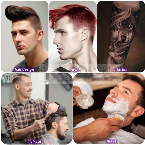 Electric Mobile Hair Salon Barber Shop Dresser Van Truck Trailer Boutique Cart for 1000kg