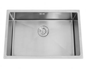 China 10mm Rounded Corner Deep Single Bowl Kitchen Sink With Right Angle on sale