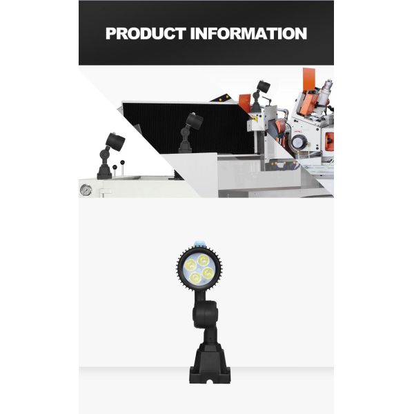 Adjustable Gooseneck Work Lamp Portable Short Arm LED Machine Work Light