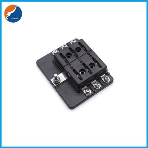 LED Light Car Automotive Auto 6 Circuit Blade Fuse Block With LED Indicator