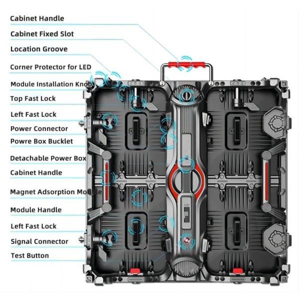 Smd Indoor Stage Rental Led Display Ultra Thin LED Panel 500X500mm