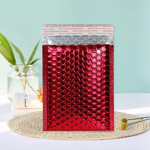 Shock Resistant Aluminized Film Metallic Bubble Bags Customizable