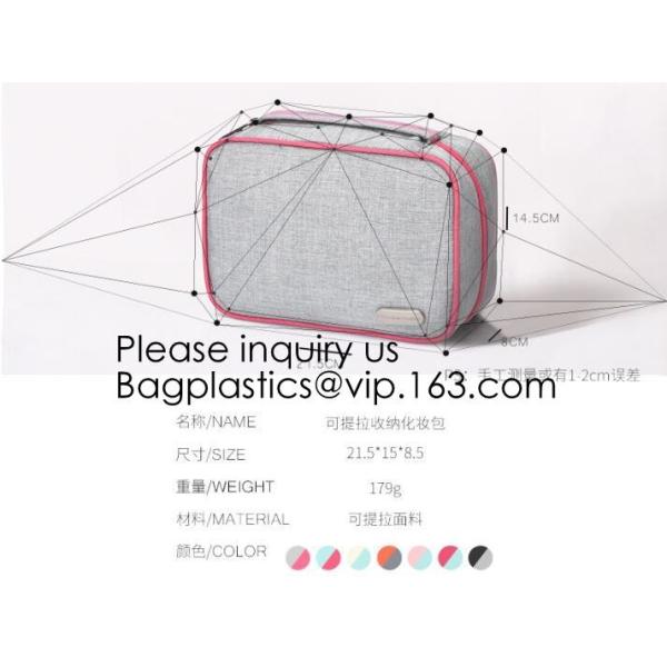 Customized Women/Men Organizer Toiletry Storage Travel Makeup Bag Blank Canvas Cosmetic Bag, bagease, bagplastics