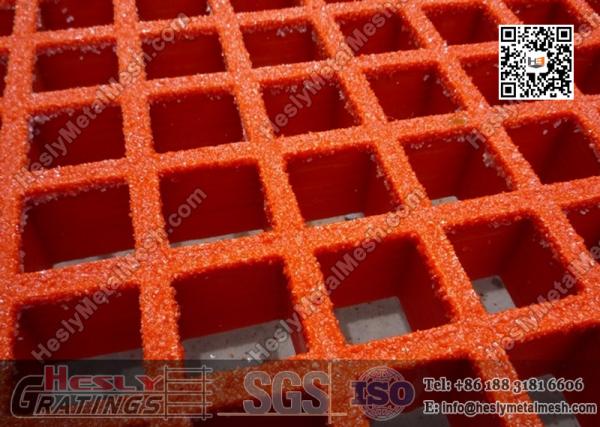 Red Color Molded FRP Grating Mesh China Supplier