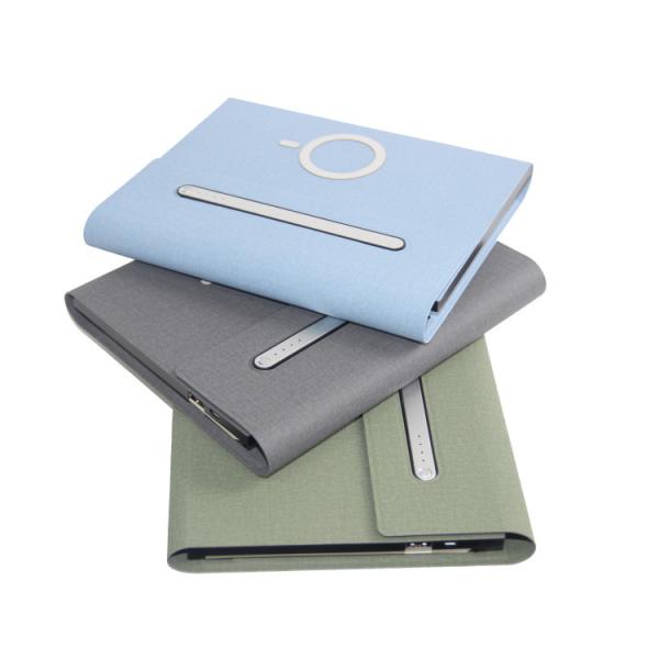 A5 Smart PU Leather Diary Notebook , Daily Planner Notebook With Power Bank