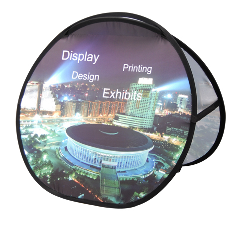 Party Round Advertising Banner Stands Pop Up A Frame Sign 41" W X 39" H Size