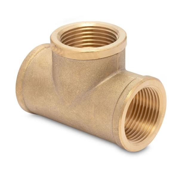 Sand casting copper pipe connector.