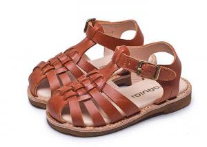 China Cowhide Lining  Toddler Boy Leather Sandals wholesale