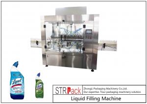 China 100ml - 1L Automatic Liquid Bottle Filling Machine , Clorox / Bleach / Acid Filling Machine wholesale