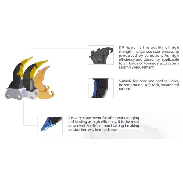 Hydraulic Excavator Ripper Attachment For EC210 20 Ton Volvo Excavator PC200 PC210 PC220