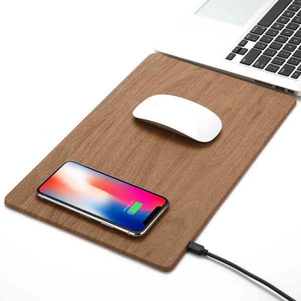 10W MOUSE PAD WIRELESS CHARGER 10w universal compatible Leather fast qi wireless charging charger mouse pad for iPhone