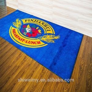 China Customized Design nylon brand logo door mat on sale