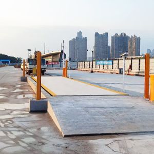 China Industrial Electronic 3x16m 100T Truck Scale Weighbridge on sale