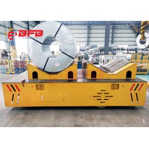 Battery Powered Material Coil Transfer Cart , Steerable Trackless Electric