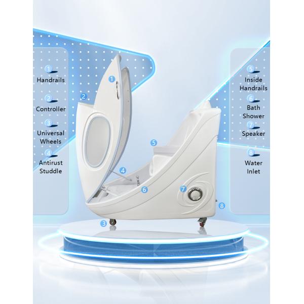 Waterproof Far Infrared Sauna Pod Capsule For Weight Loss And Hydrotherapy Spa