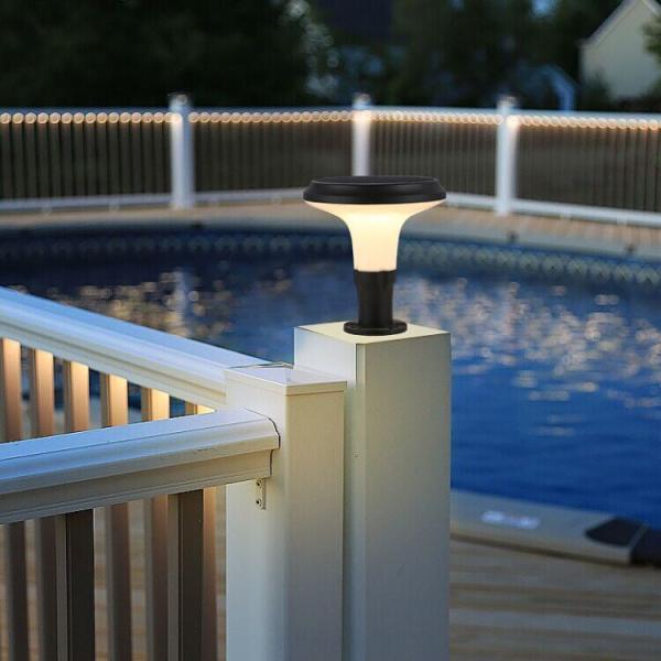 Solar Powered LED Pillar Light Decoration Light solar lawn light LED post light