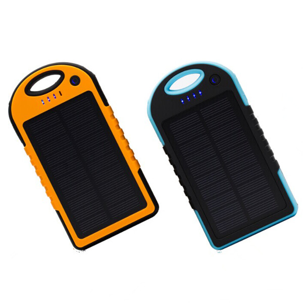 Universal 12000mah Waterproof Solar Power Bank battery Charger For iPhone LG MI