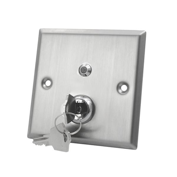 Anti - Vandal Momentary Key Switch With Led Indicator Strong Stainless Steel Plate