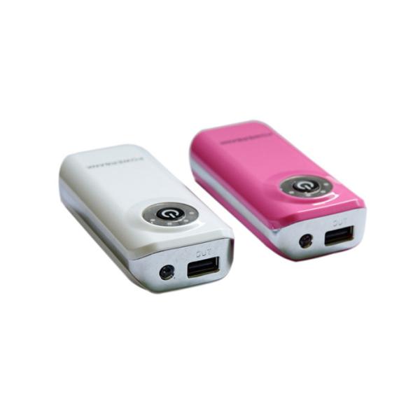 Fish Mouth Shape Plastic Power Bank 2600mah Short Circuit Protection
