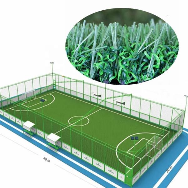 Non Infill Mini Football Artificial Grass 30mm Green Carpet Artificial Grass