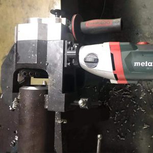 China Outer Clamp Electric Pipe Beveling Machine Chamfering Automatic Feed wholesale