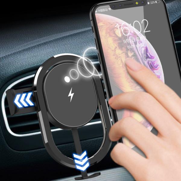 Qi 10W 7.5W Stalinite Car Mount Wireless Charger Auto Clamping