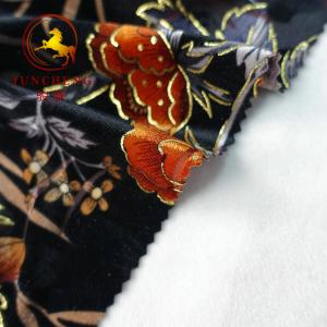 China wholesale burnout 100% silk velvet fabric wholesale