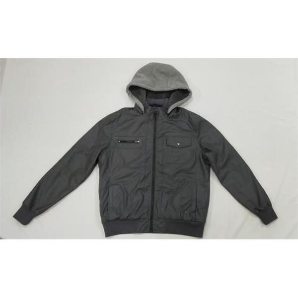 Biker Mens Padded Leather Jacket Long Leather Padded Coat