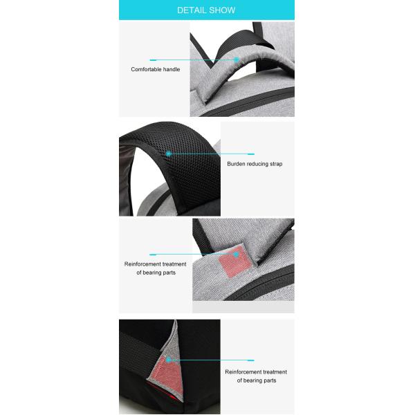 Zipper Closure 16.5 Litre Waterproof Backpack With USB Charger