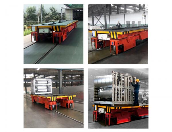 20 ton Carbon Steel Material Transfer Cart Cable Reel Powered coil transfer car on Rails