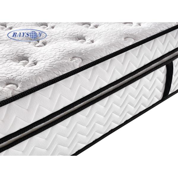 White Velvet Dual Layers Hotel Pocket Spring Mattress
