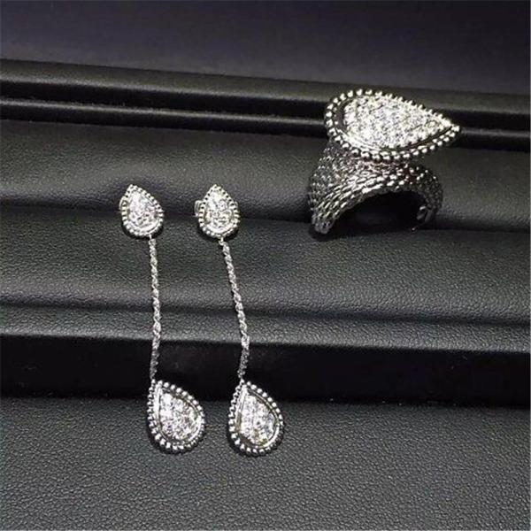 Jewelry factory in Shenzhen, China Bn Diamond Earrings 18k white gold yellow gold rose gold Diamond Earrings