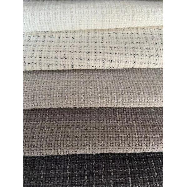 Europe Style Chenille Sofa Fabric Water Resistant With Plain Style