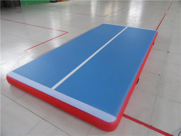 Quality 3m Inflatable Jumping Mat With Velcro System , Gymnastics Air Track For Home for sale