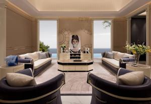 China Elegant Leather Modern Sofa Set Design Living Room Furniture Set on sale
