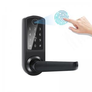 China FCC Smart Keypad Door Lock Wifi 180mm Safe Digital Fingerprint on sale