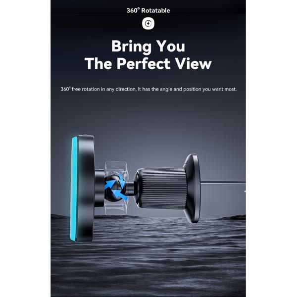 Magnetic 15W Wireless Charging Air Vent Car Mount Phone Holder ESSAGER T1