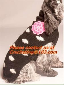 China winter turthleneck Knit Pet dog sweater, pet dog clothes free knitting pattern, dog sweate wholesale