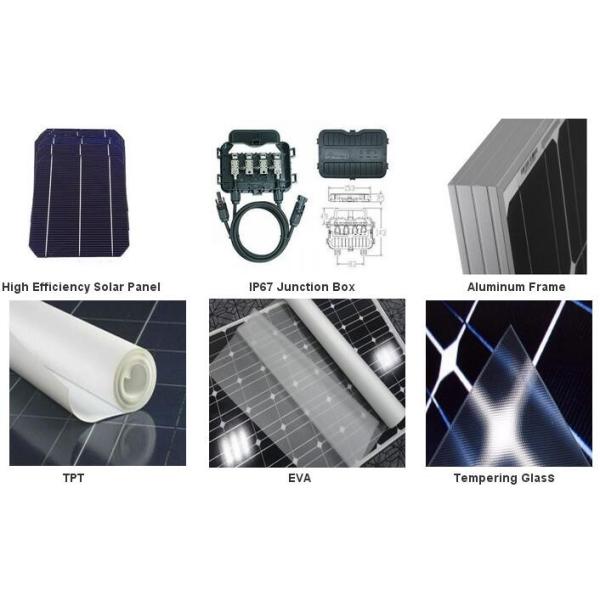 Hardness 1000 Voltage Silicon Solar Panels , 300 Watt Solar Panel SN-M300 DC