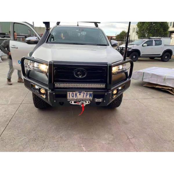 High- Powder Coating Steel Front Bumper for Toyota Hilux Winch Bull Bar Auto Parts