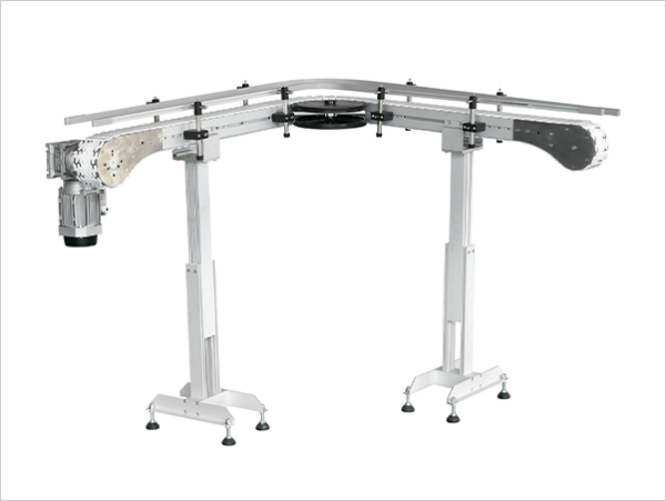 China Flexible Plastic Bottle Chain Conveyor With 175mm Width Intelligent Control wholesale