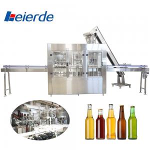 China 2000BPH -20000BPH Beer Bottle Filling Equipment  3 In 1 Good Sealing Performance wholesale