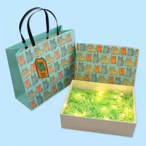 China Customized Handmade Recycled Paper Gift Box 30gsm-160gsm Flat Paper Rope Bag wholesale